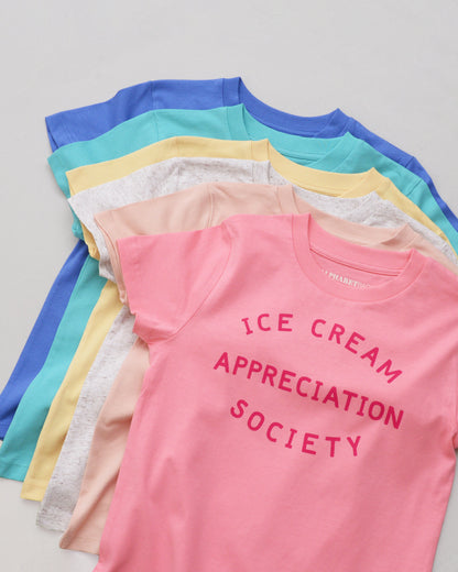 Ice Cream Appreciation Society Kids T-shirt - Bubblegum Pink