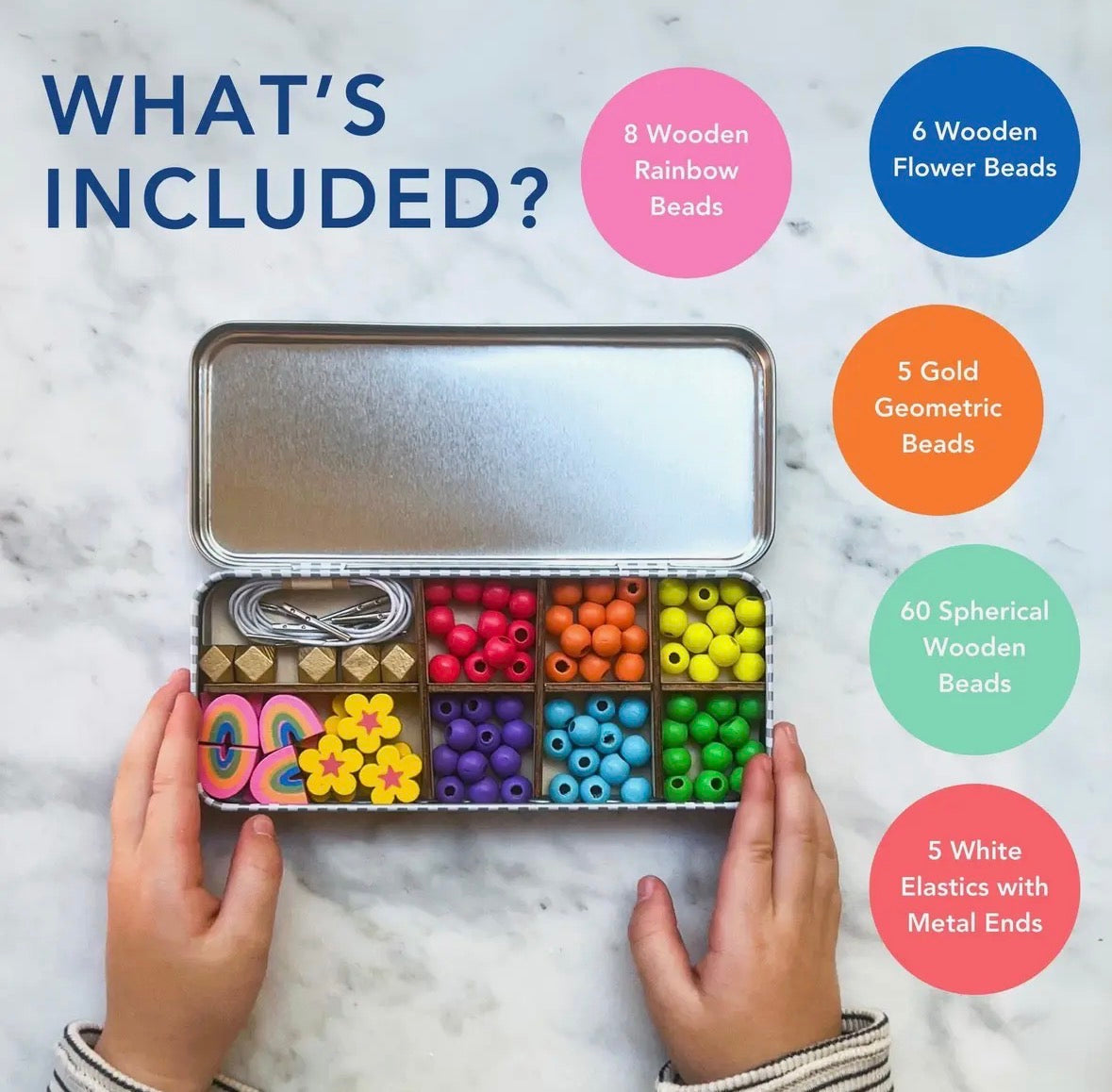 Make Your Own Rainbow Bracelet Tin