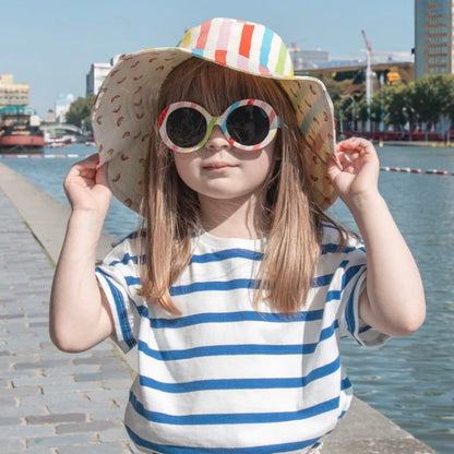 Rainbow Stripe Reversible Sun Hat 3-6 years