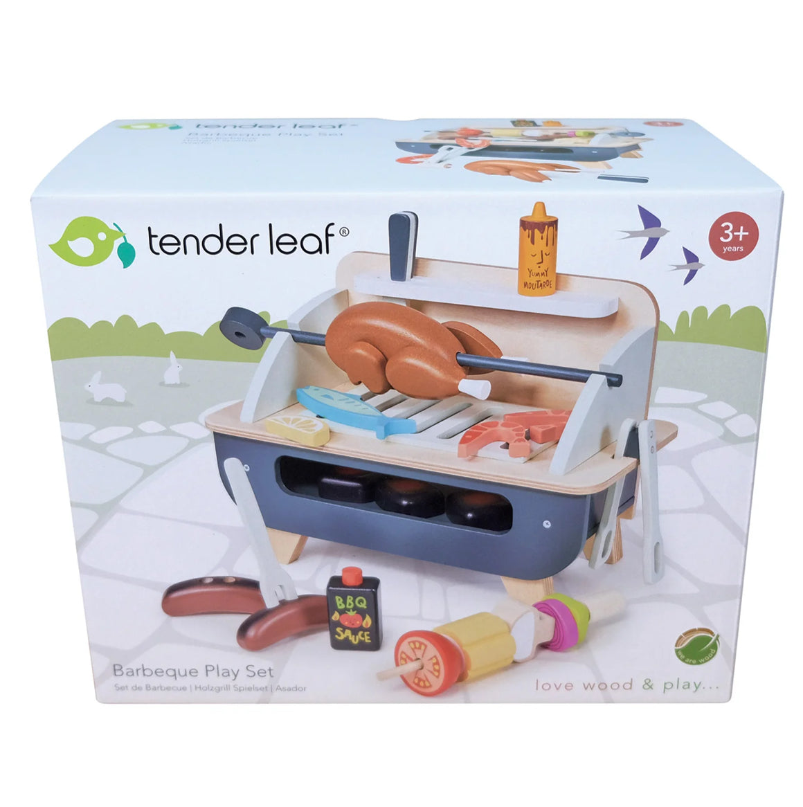 Wooden BBQ Play Set