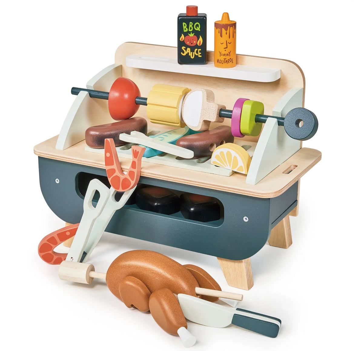 Wooden BBQ Play Set