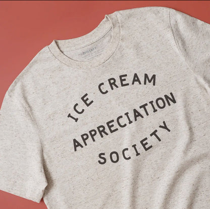 Unisex Adult Ice Cream Appreciation Society T-shirt -PREORDER