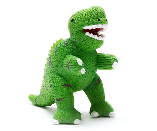 T Rex Natural Rubber Teether and Bath Toy