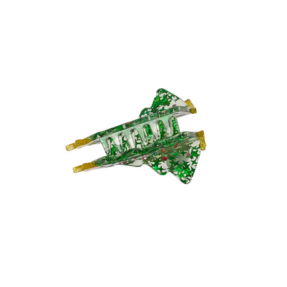 Jolly Christmas Tree Claw Clip