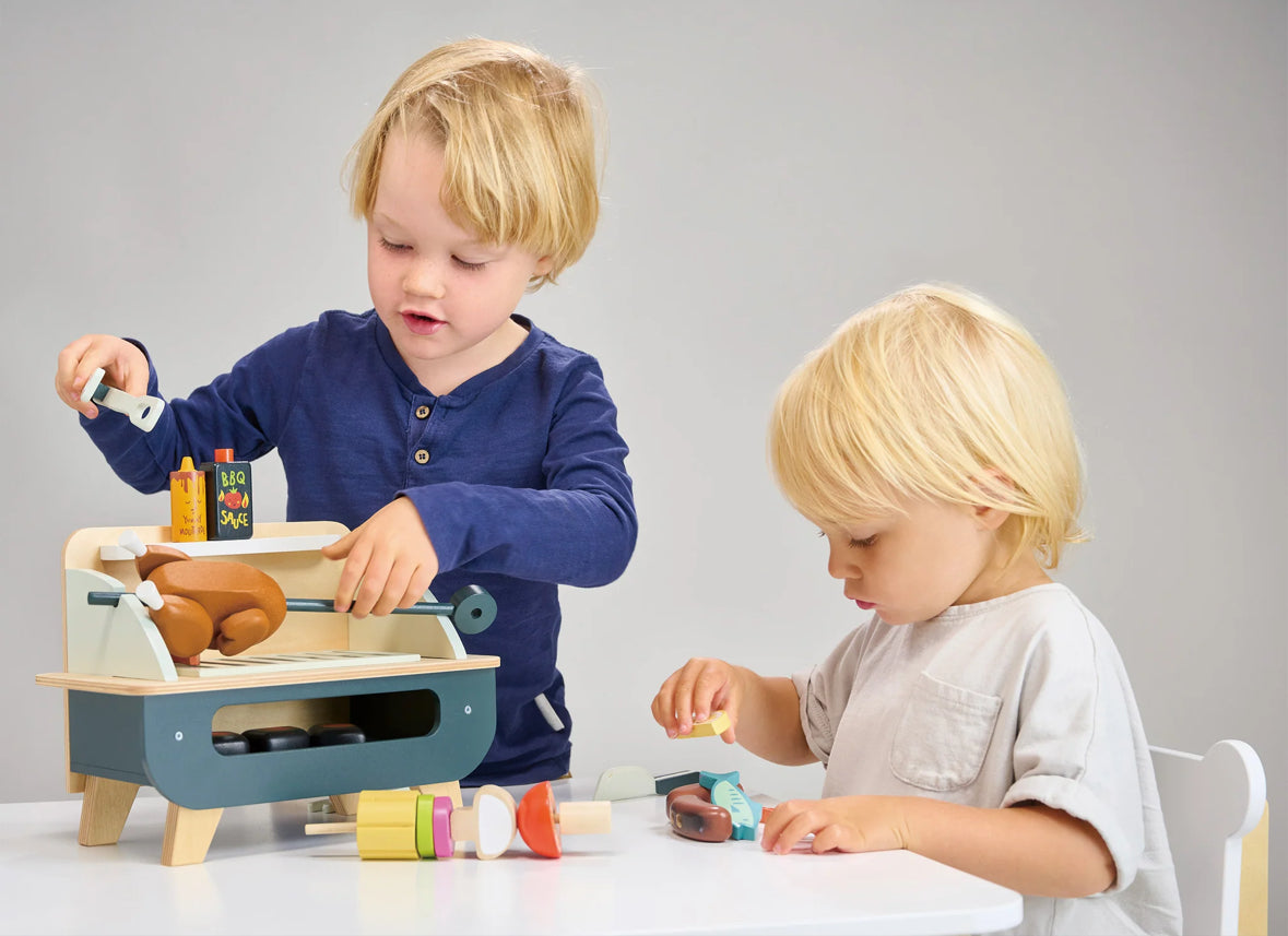 Wooden BBQ Play Set