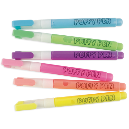 Ooly Magic Puffy Neon Pens - Set of 6