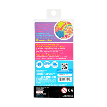 Ooly Magic Puffy Neon Pens - Set of 6