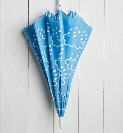 Colour Revealing Kids Umbrella - Baby Blue