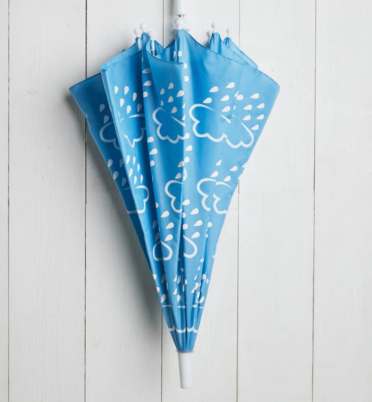 Colour Revealing Kids Umbrella - Baby Blue