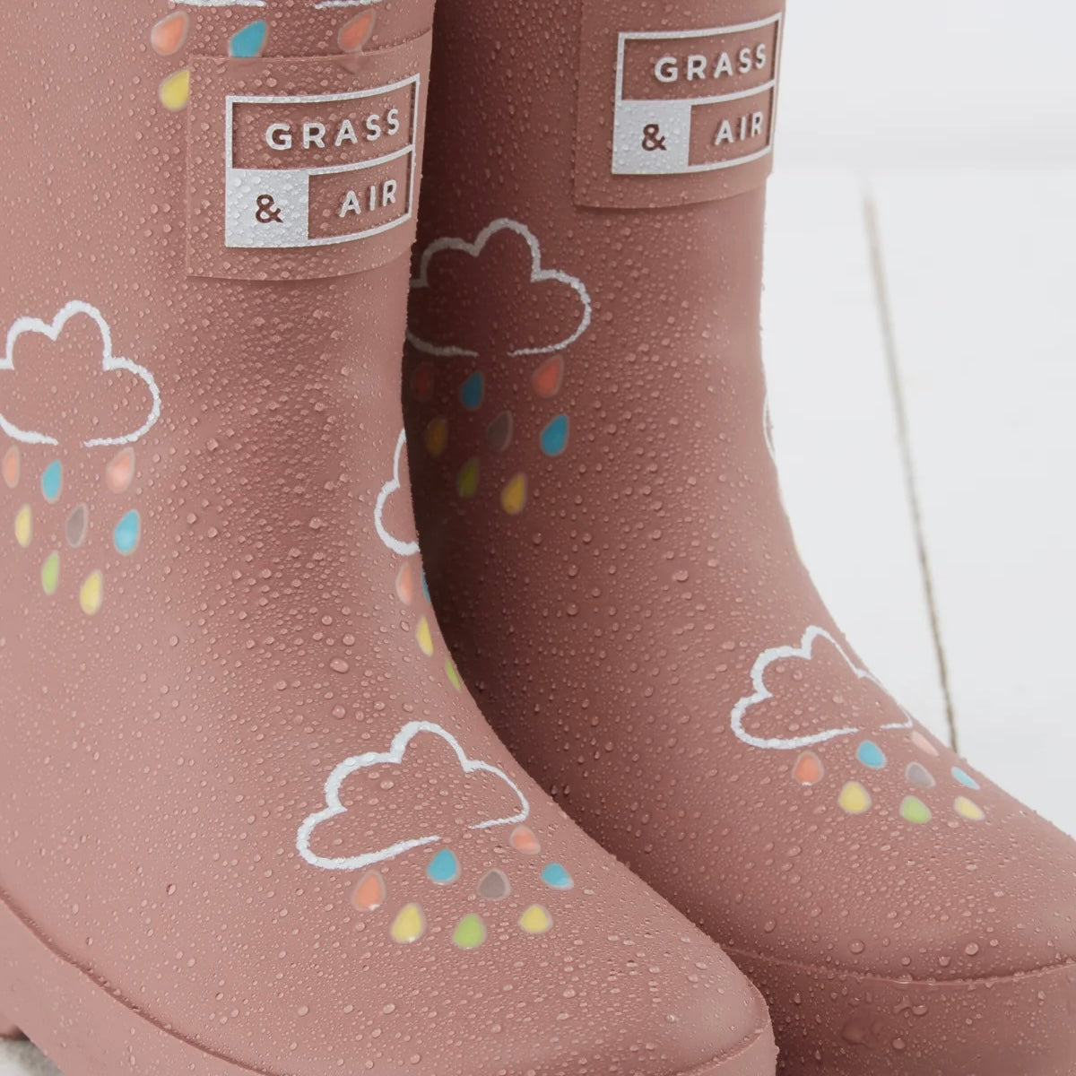 Colour Changing Kids Wellies - Rose