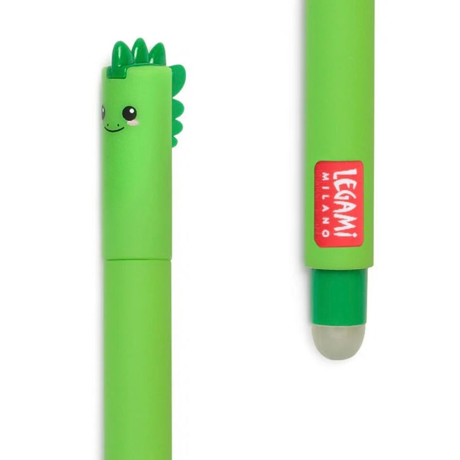 Legami Erasable Dino Pen - Green Ink