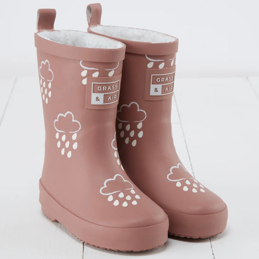Colour Changing Kids Wellies - Rose