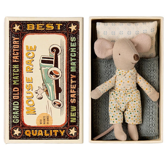 Maileg Little Brother Mouse in a Matchbox