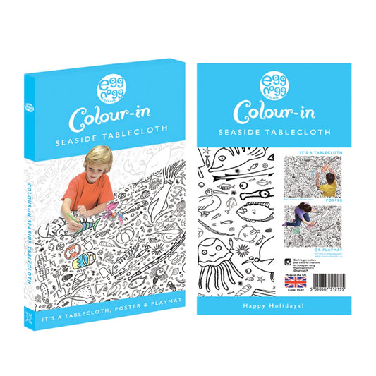 Giant colouring in poster/tablecloth - Seaside
