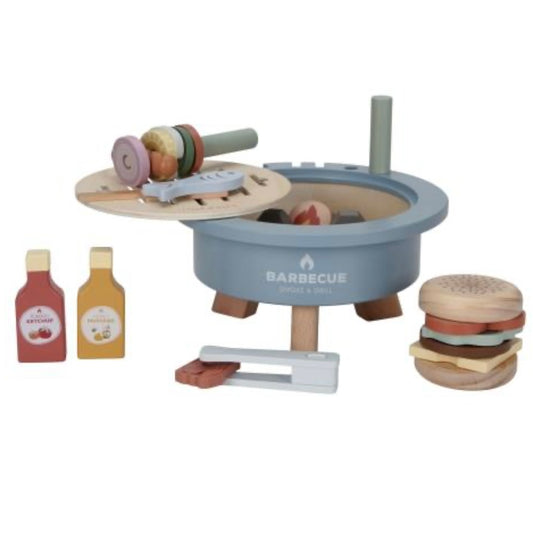 Little Dutch Wooden Barbecue Play Set