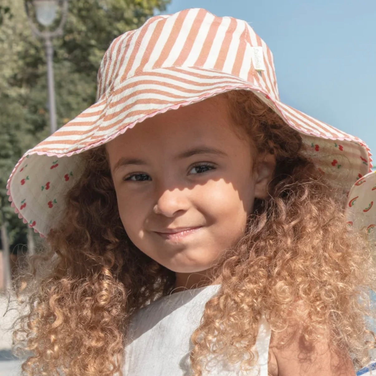 Very Cherry Reversible Sun Hat 3-6 years