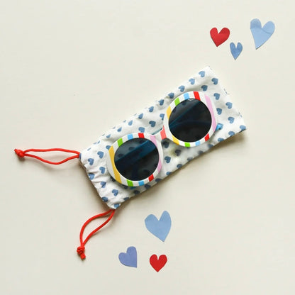 Vintage Rainbow Stripe Sunglasses