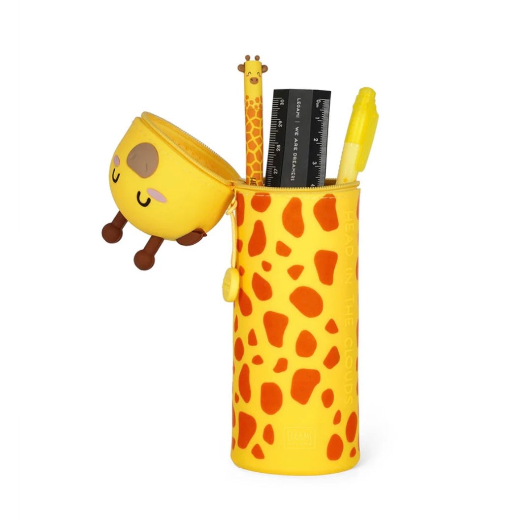 Legami 2 in 1 Soft Silicone Pencil Case - Giraffe