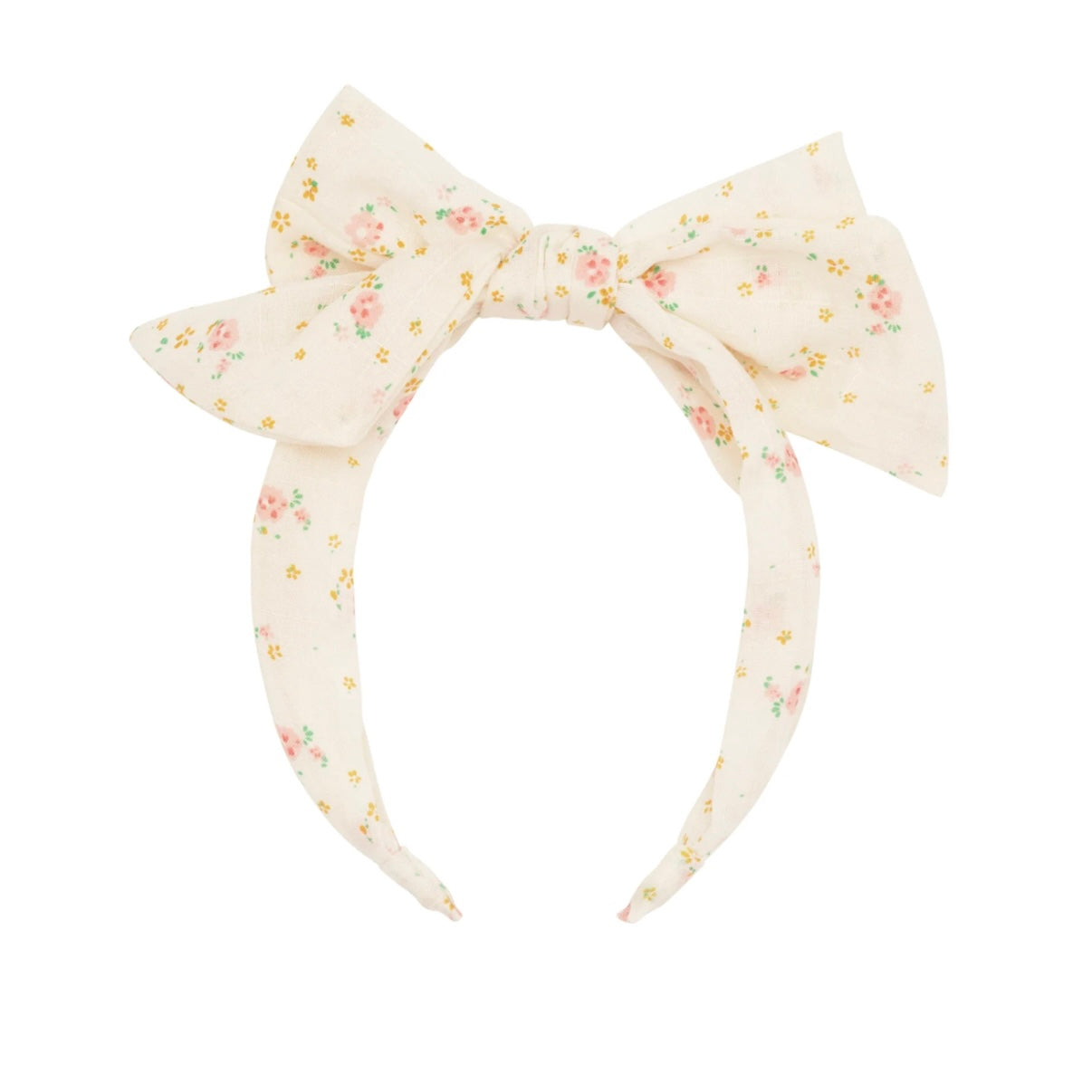 Tiny Blossom Double Bow Headband