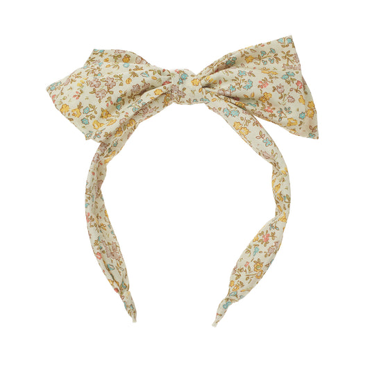 Petal Floral Double Bow Headband