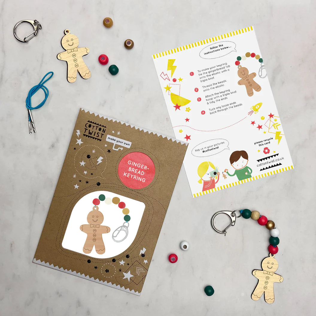 Make Your Own Gingerbread Character Keyring