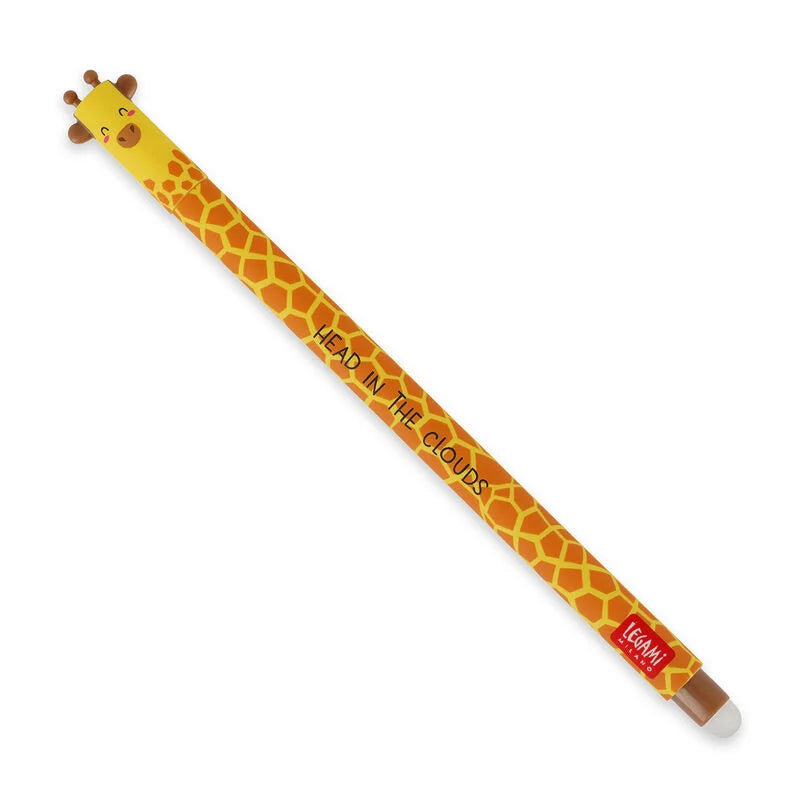 Legami Erasable Giraffe Pen - Black Ink