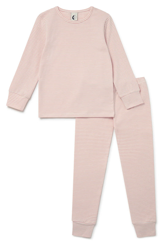 Children’s Slimfit Jersey Pyjamas - Marshmallow Stripe