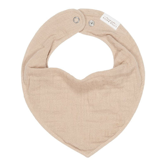 Little a Dutch Beige Muslin Bandana Bib