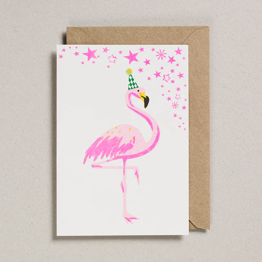 Confetti Pets Flamingo Card
