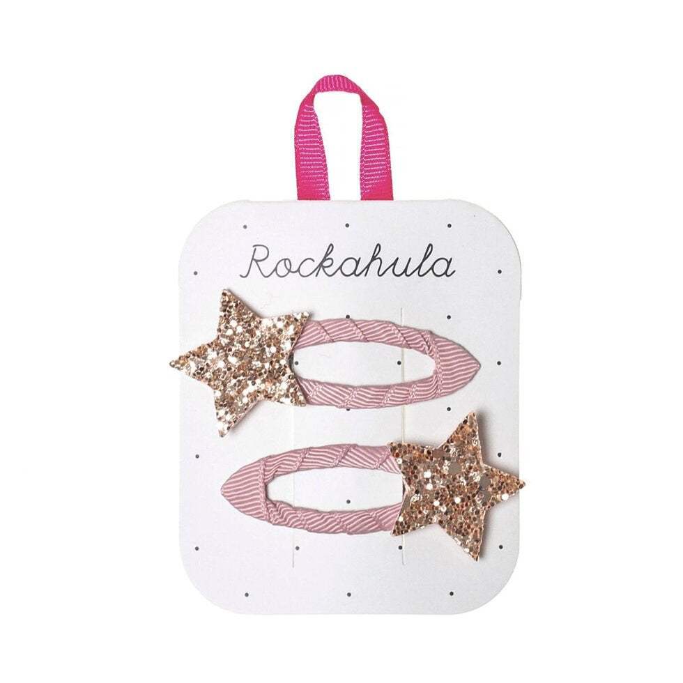 Pink Starlight Hair Clips
