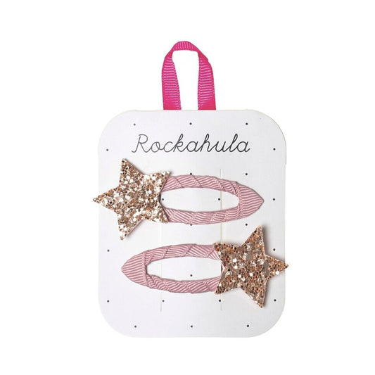 Pink Starlight Hair Clips