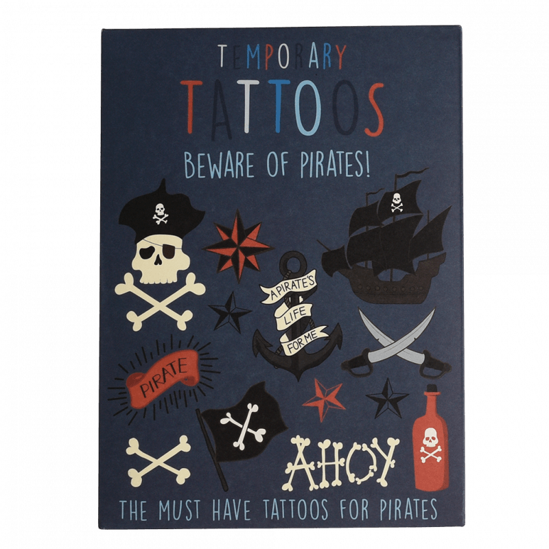 Temporary Tattoos - Beware of the Pirates