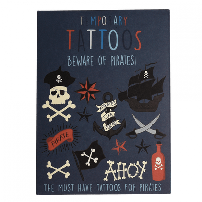 Temporary Tattoos - Beware of the Pirates