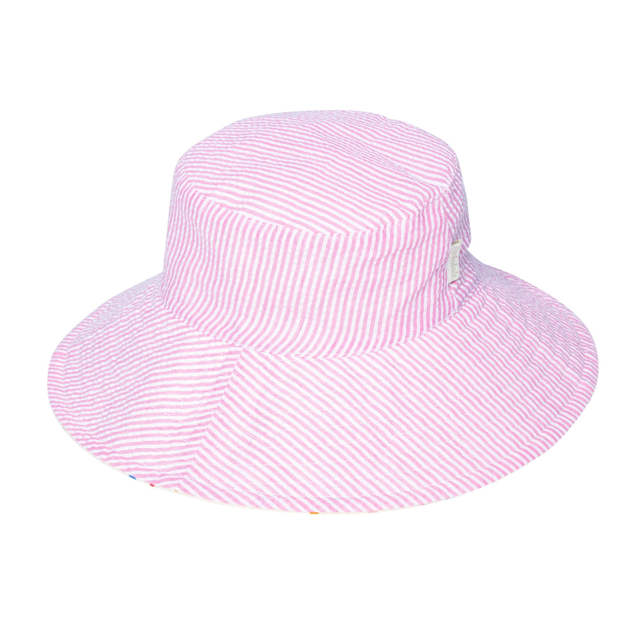 Rainbow Hearts Reversible Sun Hat 3-6 years