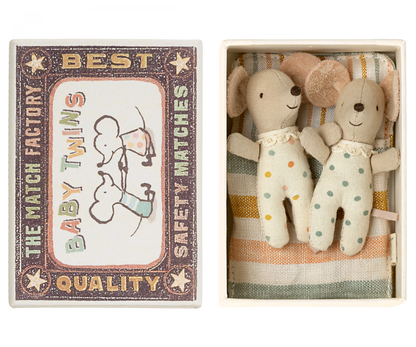 Maileg Twin Mice in a Matchbox