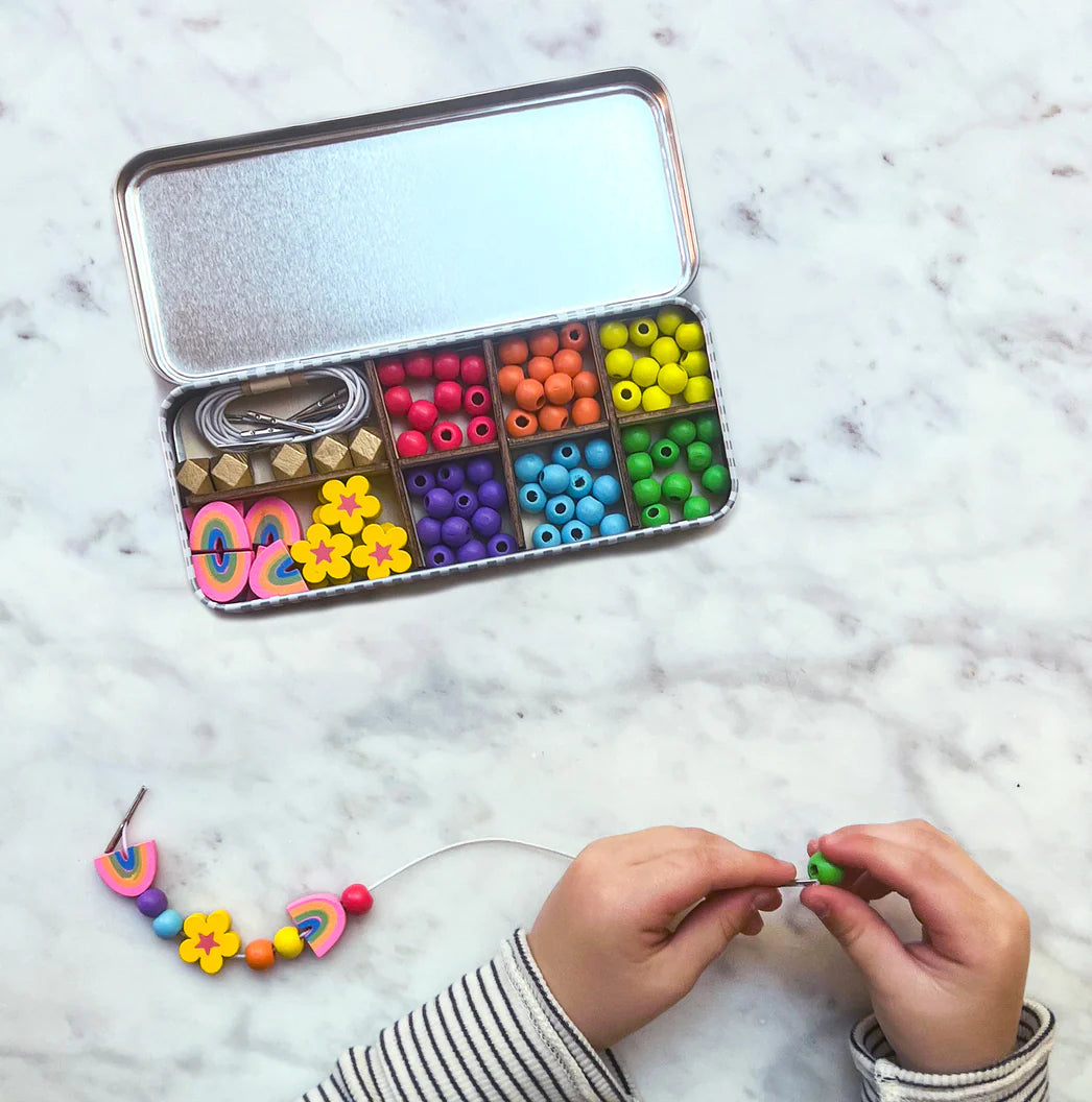 Make Your Own Rainbow Bracelet Tin
