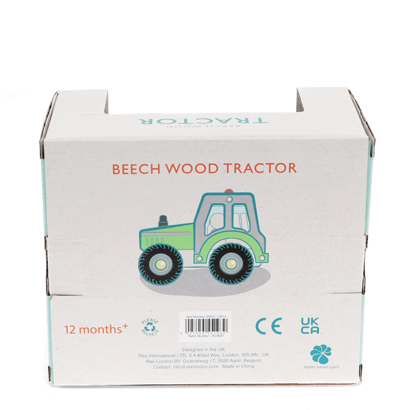 Wooden Push Along Vehicle - Tractor