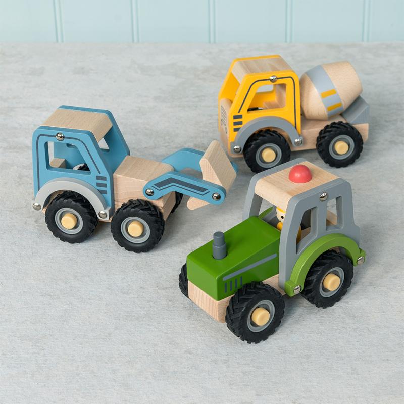 Wooden Push Along Vehicle - Tractor