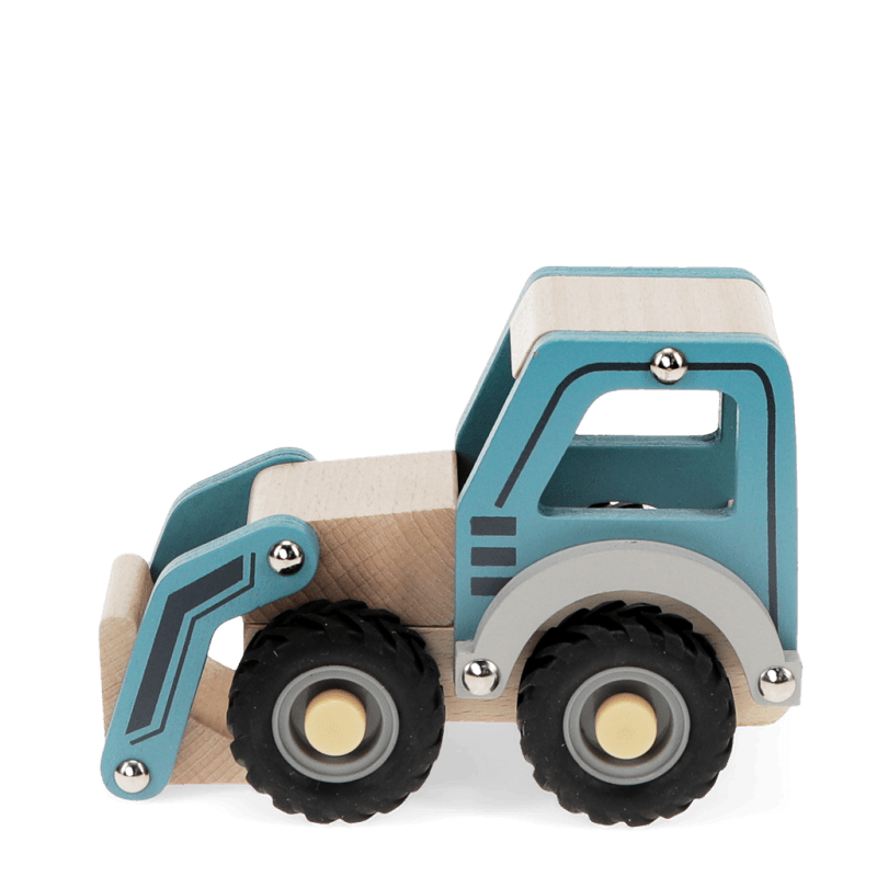 Wooden Push Along Vehicle - Digger