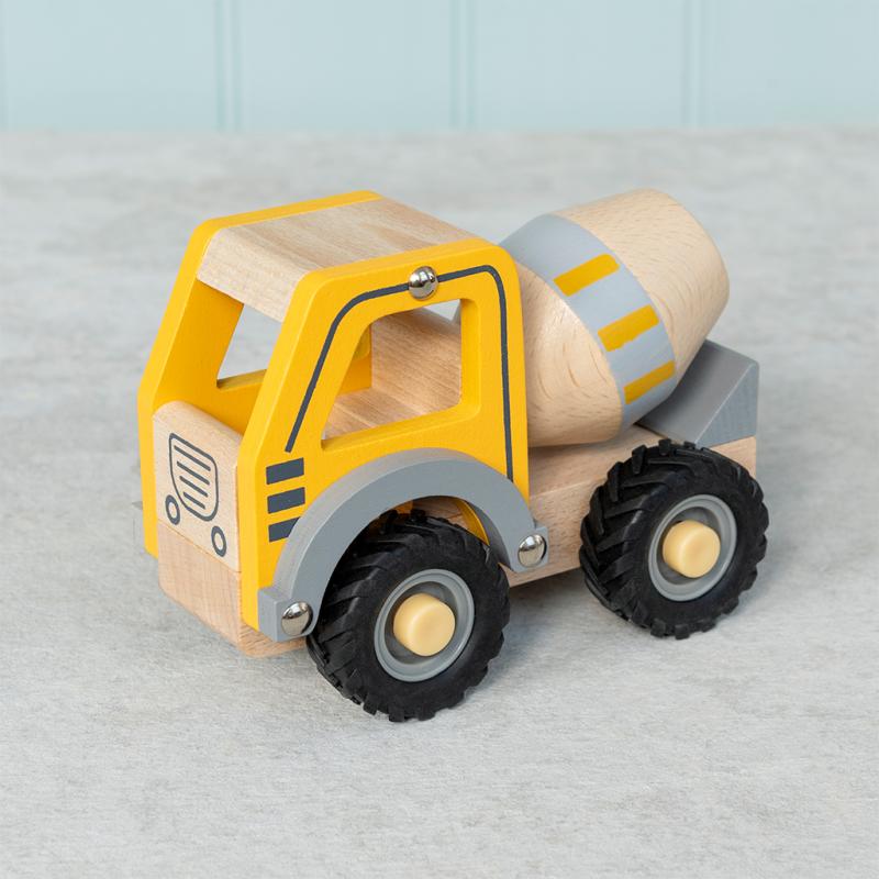 Wooden Push Along Vehicle - Mixer Truck