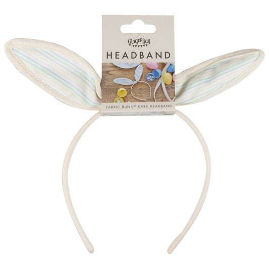 Fabric Bunny Ears Headband