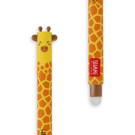 Legami Erasable Giraffe Pen - Black Ink