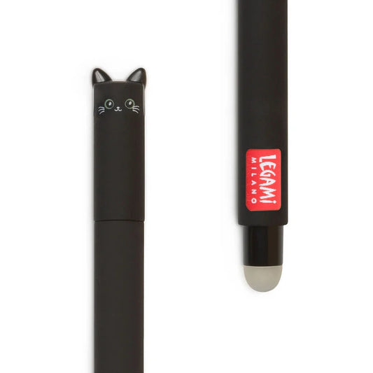 Legami Erasable Cat Pen - Black Ink