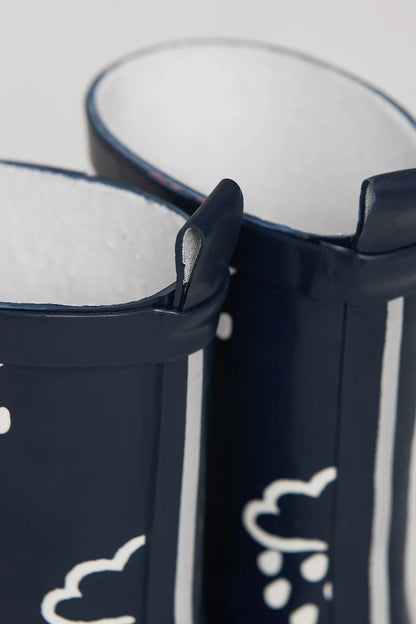 Colour Changing Kids Wellies - Navy