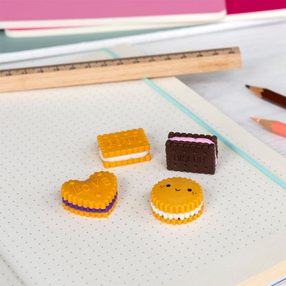 Biscuit Erasers (Set of 4)