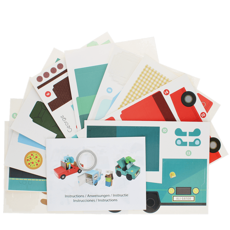 Make Your Own 3D Card Animal Play Set