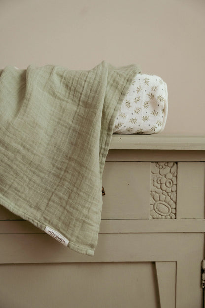 Little Dutch Muslin Swaddle - Sage