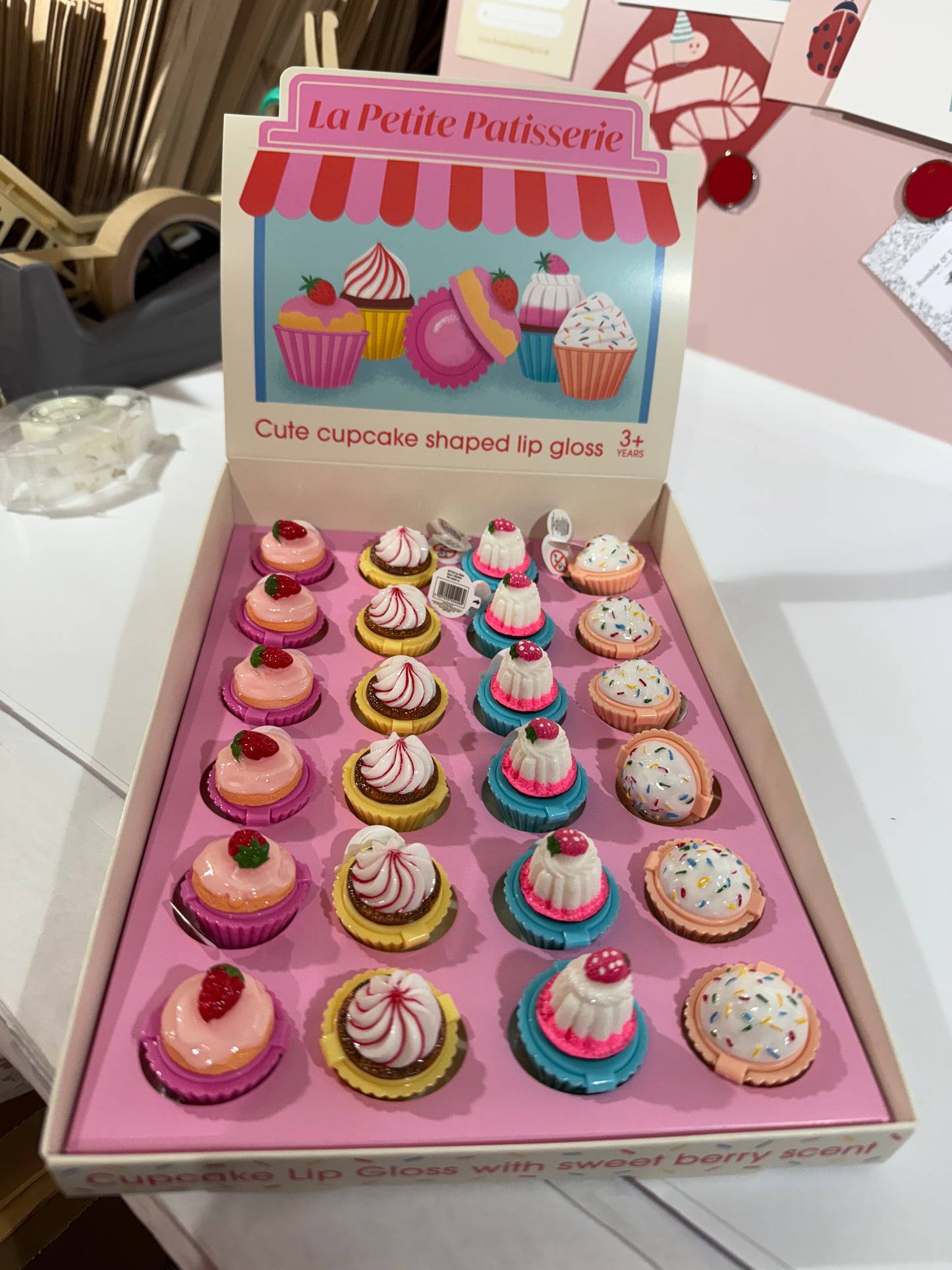 Mini Berry Scented Lip Balm - Cupcake