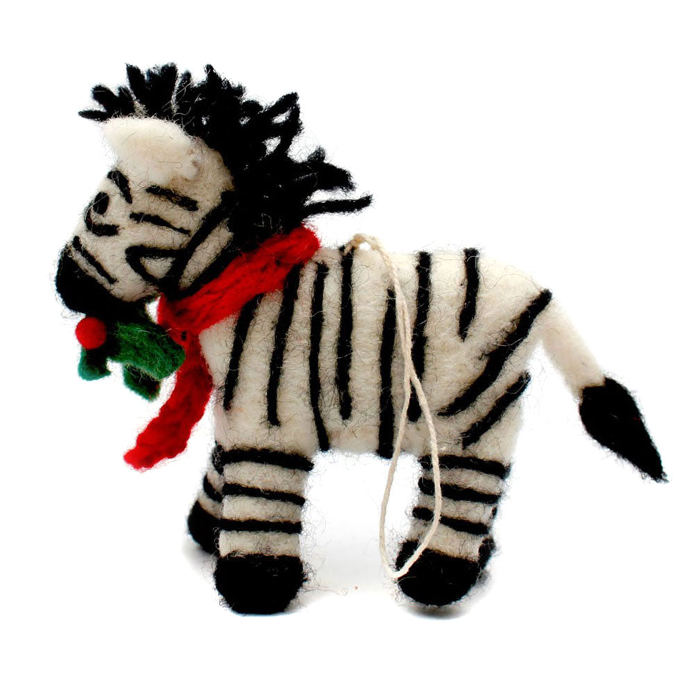 Zebra Christmas Tree Decoration