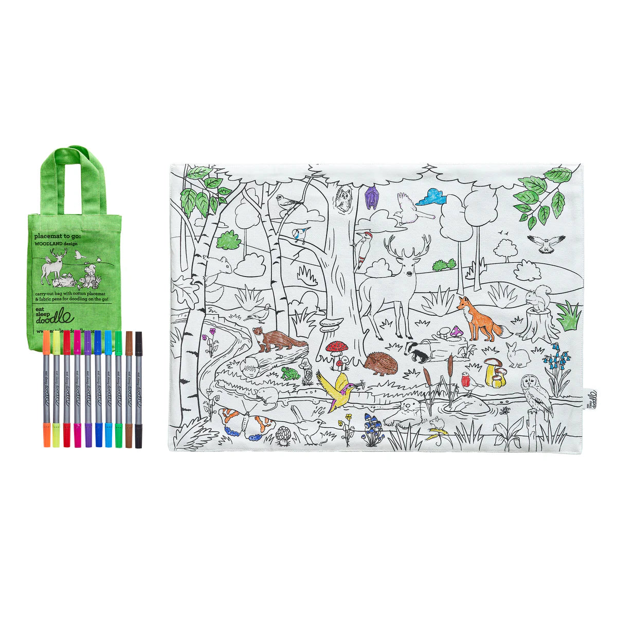 Woodland Colouring Placemat